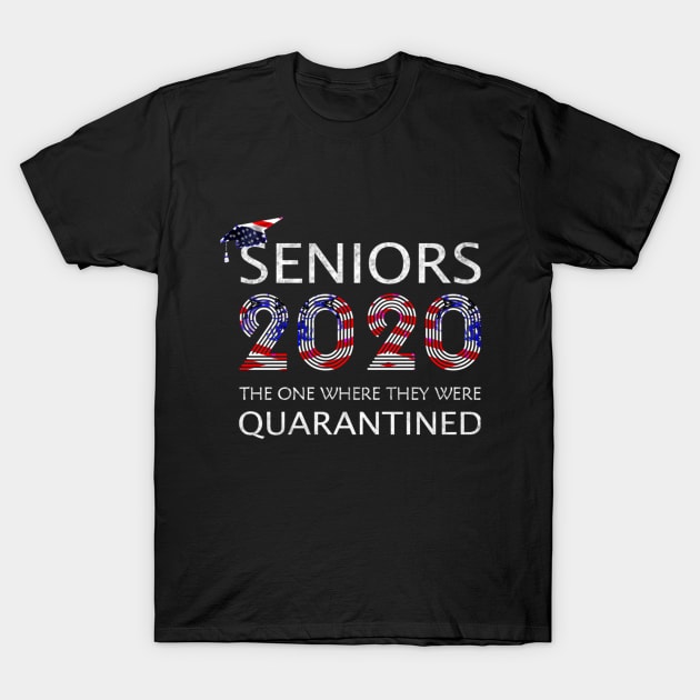 Seniors The One Where They Were Quarantined 2020 Quarantine T-Shirt T-Shirt T-Shirt by sufian